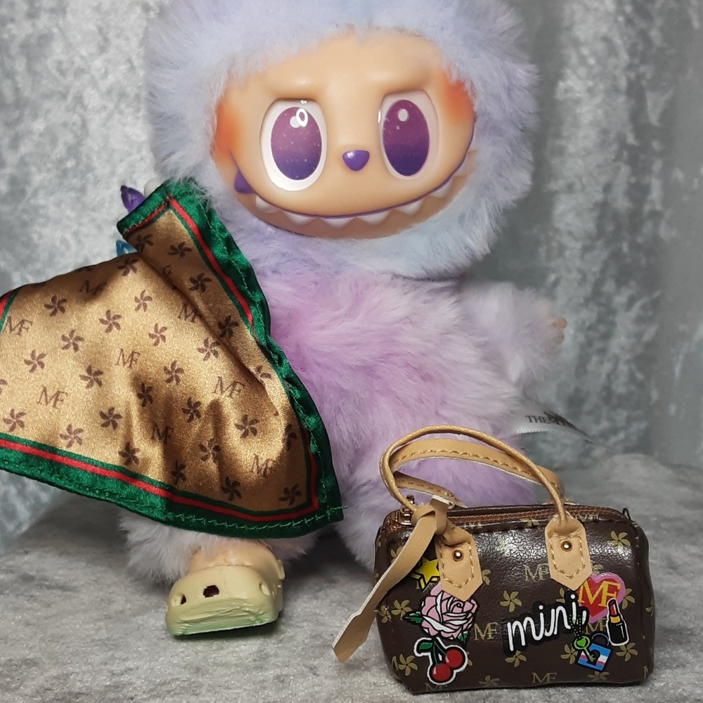 Scarf And Purse For Dolls Or 17 Cm Plush - Picture 3 of 4